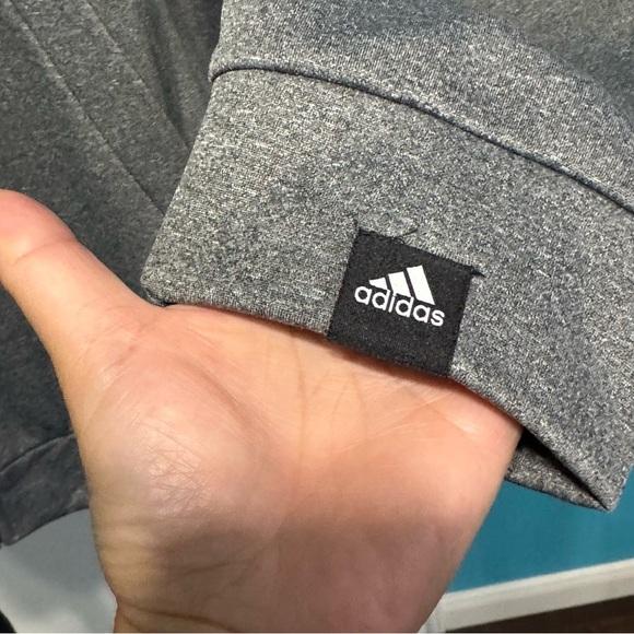 ADIDAS Training Gray AEROREADY Full zip hoodie 2XL euc - Picture 13 of 14